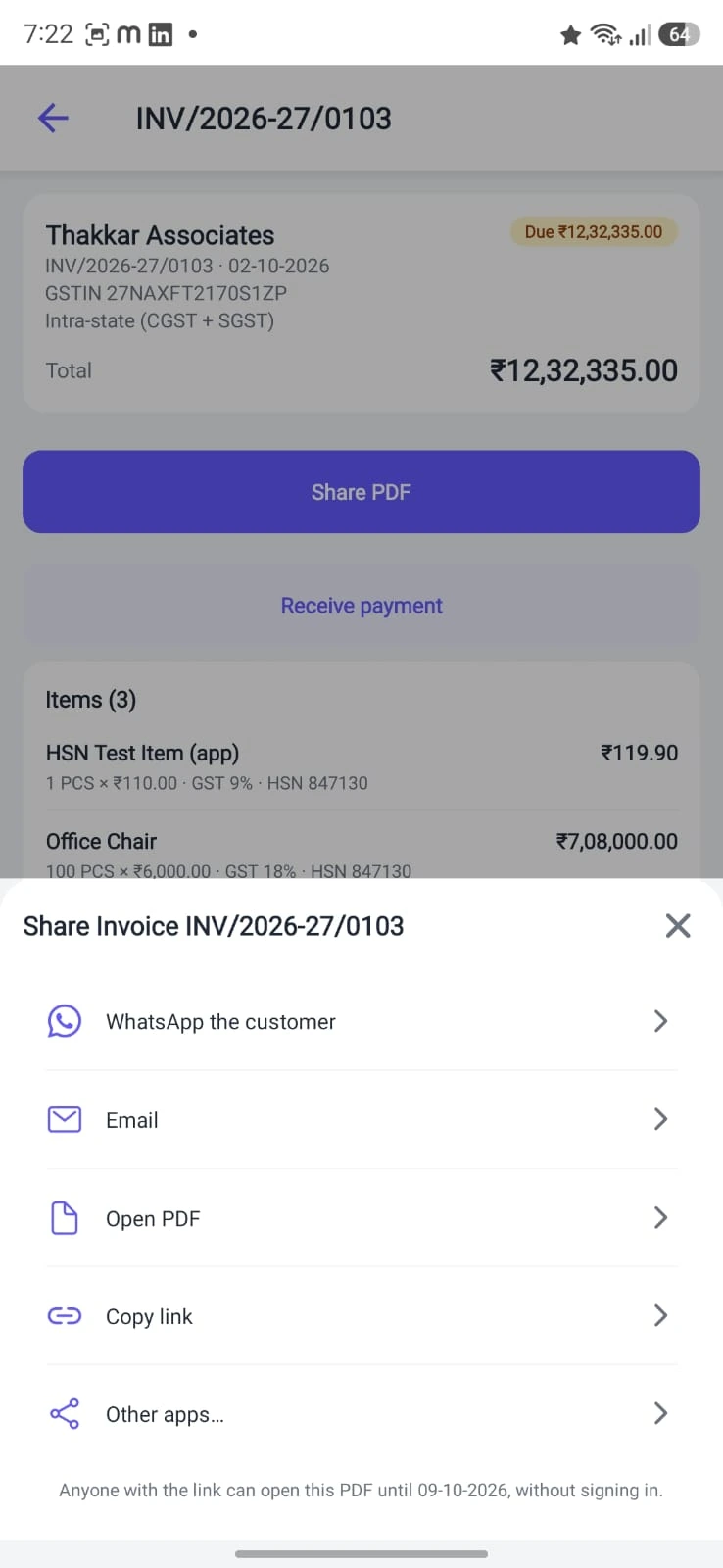 Mobile Sharing Actions